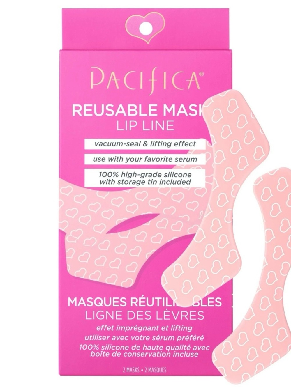 NIB Pacifica Reusable Masks Lip Line